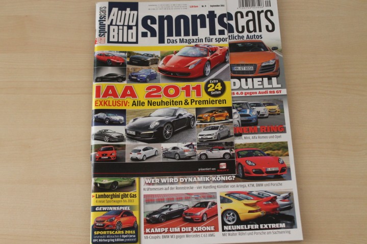 Deckblatt Auto Bild Sportscars (09/2011)